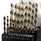 RUKO  215214RO Csigafúró készlet 19 részes, DIN338 1,0-10,0mm(0,5mm)