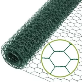 Csirkeháló 25x25x1,0x1000mm PVC 25fm/tekercs