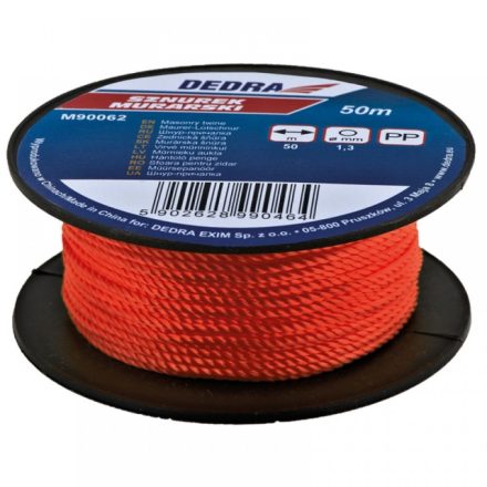 Dedra M90062 Kőműves zsinór 50méteres, 1,3mm PP