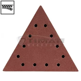   Dedra DED7749T6 Tépőzáras falcsiszolópapír háromszög, 12furatos, 285mm P240  /5db