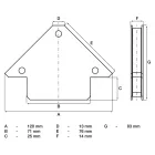 Mannesmann  BGS-3007 Mágneses szögbeállító 11 kg
