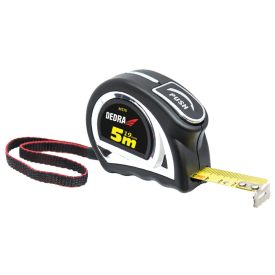   Dedra M576P Mérőszalag 5m /19mm autómata blokkolás, nylon szalag, akasztóval