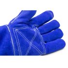 Munkavédelmi  Hegesztőkesztyű kék marhahasíték, szikraálló, 350°C-ig véd 1WEL360009  9/L