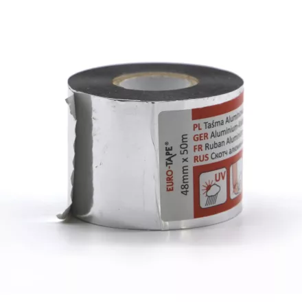 Eurotape  Fémgőzölt öntapadó szalag fémszínű, 60°C-ig hőálló 48mm/50m TSA-014/W1 FEM4850