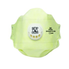   Munkavédelmi  Pormaszk SupAir 3-paneles, szelepes, részecskeszűrős FFP3  23385