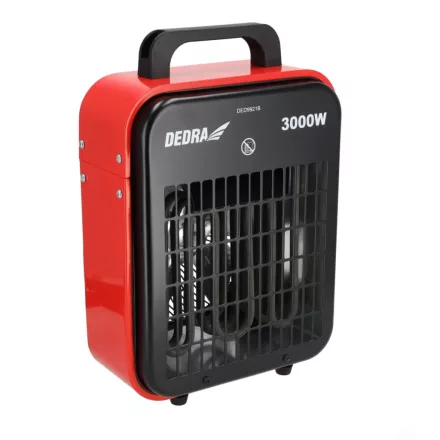 Dedra DED9921B Elektromos termosztát (fűtőelem) 1000/2000/3000W, 410m3/h