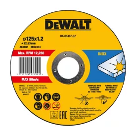 DeWalt DT42340Z-QZ Vágótárcsa 125x1,2x22,2mm Inox