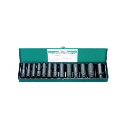 HANS Gépi dugókulcs készlet hosszított, 1/2” 13 részes 10-30mm  060103-0153