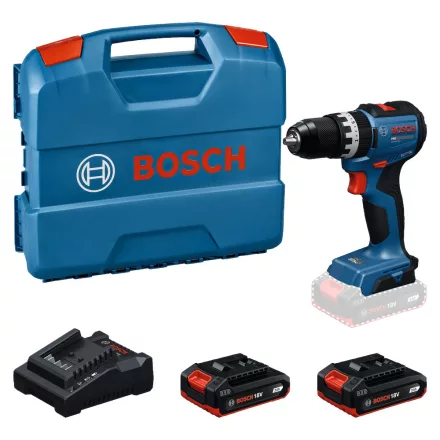 Bosch GSB18V-52 Akkus ütvefúró-csavarbehajtó 18V 2x2,0Ah L-Case 06019S0123