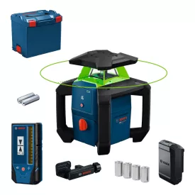   Bosch GRL18V-3-31G Forgólézer (zöld) 18V akku, töltő nélkül, L-BOXX374, 0601061G01