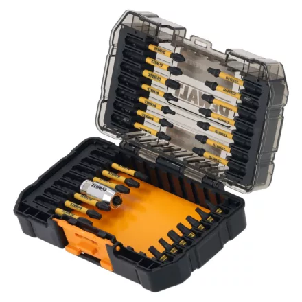 DeWalt DT70909T-QZ FLEXTORQ Bitkészlet 29 részes, limitált McLaren, IMPACT READY, TOUGH CASE tokban