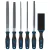 Bosch 1600A03AD3 Reszelőkészlet, 5 db + PRO reszelőkefe