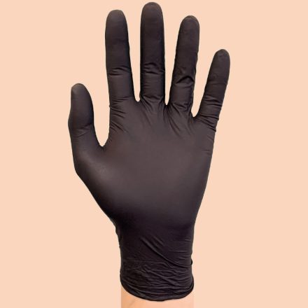 Munkavédelmi  Kesztyű Dark Flex egyszerhasználatos vinyl/nitril, fekete 7/S SSY-MA2611Z9  /100db