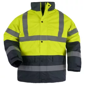   Munkavédelmi Roadway Télikabát FLUO PES Sárga/kék 5XL (7ROAY)