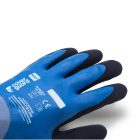 Munkavédelmi  Kesztyű Eurolite L300 kék, duplán latex mártott, vízálló 1LACC00010  10/XL