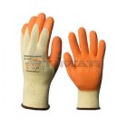 Munkavédelmi  Kesztyű Eurogrip 10L800 Sárga-narancs latex mártott, csúszásbiztos 1LACO09  9/L