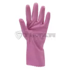 Munkavédelmi  Kesztyű Rózsaszín 30cm hosszú latex, háztartási vegyszerek ellen 5017  7/S