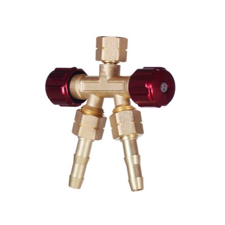 Iweld  Kettős kieresztő szelep égőgáz G3,8" LH (balos) 14008168