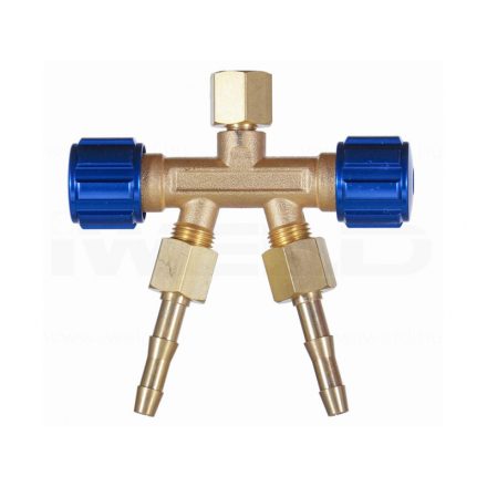 Iweld  Kettős kieresztő szelep oxigén G1/4" (jobbos) 14008167