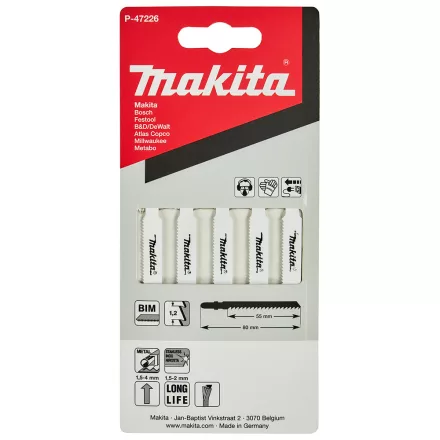 Makita  P-47226 Szúrófűrészlap Acél 55mm, Z20 5db/csomag