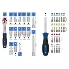 Bosch 1600A03AC7 1/4"-os racsnis készlet, 37 részes