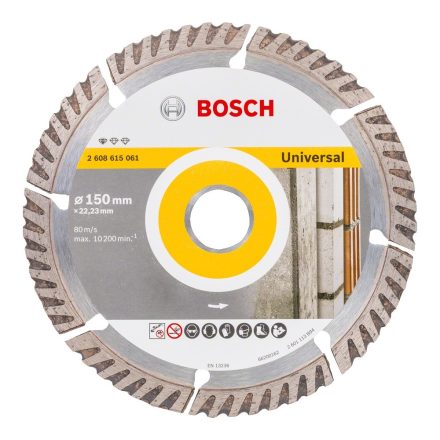 Bosch 2608615061 Gyémánt vágókorong Standard for Universal 150x22,23 2,4x10mm