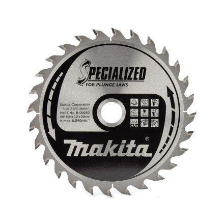 Makita B-09260 Körfűrészlap merülő 160/20mm Z28