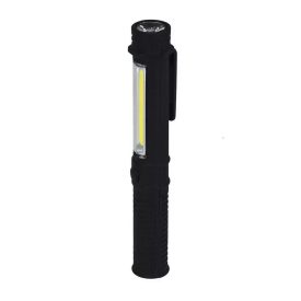   Dedra L1004 Zseblámpa ceruzalámpa, fekete, 1,5W + 1W LED, 130lumen, mágneses