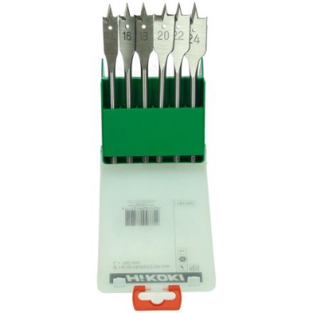 Hikoki  781793 Fafúró lapos (süllyesztő) készlet 14-24x150mm 6db-os