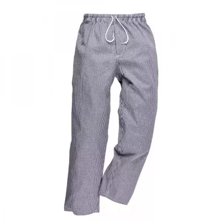 Munkavédelmi  Séfnadrág Bromlay,kockás PW-C079CHR-XL