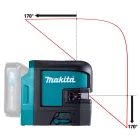 Makita SK106DZ akkus pont és keresztlézer, piros