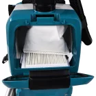 Makita  DVC261ZX4 Akkus háti porszívó 2x18V LXT akku és töltő nélkül HEPA szűrő, 2L