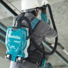Makita  DVC265ZXU Akkus háti porszívó AWS 2x18V LXT akku és töltő nélkül HEPA szűrő, 2L