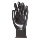 Munkavédelmi  Kesztyű Eurolite fekete, nitril mártott ököcsontig 1NIAB10  10/XL
