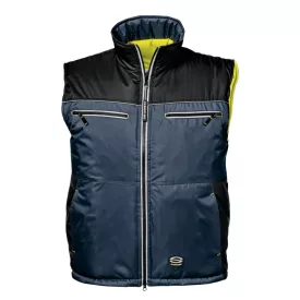   Munkavédelmi  Mellény Sir Safety Capricorno 2in1 M-es kék, kifordítható jólláthatósági sárga SSY-MC4413P7