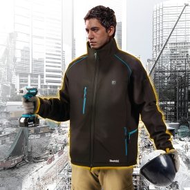   Makita  CJ105DZS Akkus fűthető kabát S-es, FEKETE 12V CXT akku és töltő nélkül