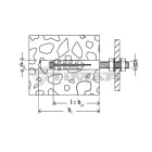 Fischer  50153 Műanyag metrikus dübel M 8 S (50)