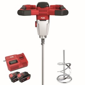   Flex MXE 18.0-EC Akkus keverőgép +WR2 120 keverőszárral 18V 5,0Ah, karton  495.972