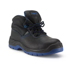   Munkavédelmi  Bakancs Protect Mid fekete bőr S1P SRC TOP_PROTECT_MID 36-os