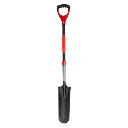 ST Strend Pro Premium RedShark Árokásó lapát fogazott, teleszkópos D-nyéllel  2110433