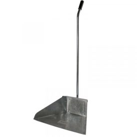 Utcai szemetes lapát horganyzott, fém nyéllel  15527