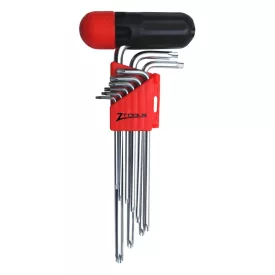   Z-TOOLS Furatos TORX kulcs készlet, extra hosszú, 9 részes TH10-TH50  040208-0578