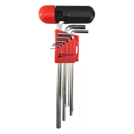 Z-TOOLS Imbuszkulcs készlet, extra hosszú, 9 részes 1,5-10mm  040208-0031