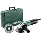 Metabo  W850-125 Sarokcsiszoló +gyémánttárcsával 125mm 850W koffer 603608510