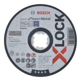   Bosch 2608619264 PRO Inox, X-Lock vágótárcsa (Darabolótárcsa) egyenes 125x1x22,23mm