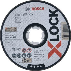   Bosch 2608619265 PRO Inox, X-Lock vágótárcsa (Darabolótárcsa) egyenes 125x1,6x22,23mm