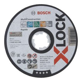   Bosch 2608619269 PRO vágótárcsa X-LOCK( Darabolótárcsa) egyenes Multi Material 125x1x22,23