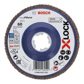   <Bosch  2608619210 PRO X571 X-Lock Lamellástárcsa INOX/FÉM 125mm G60