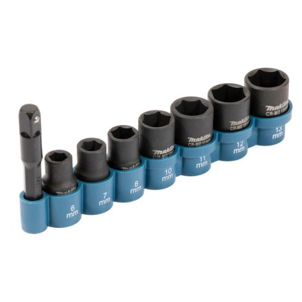 Makita  E-12289 Gépi dugókulcs készlet 1/2" 8db-os