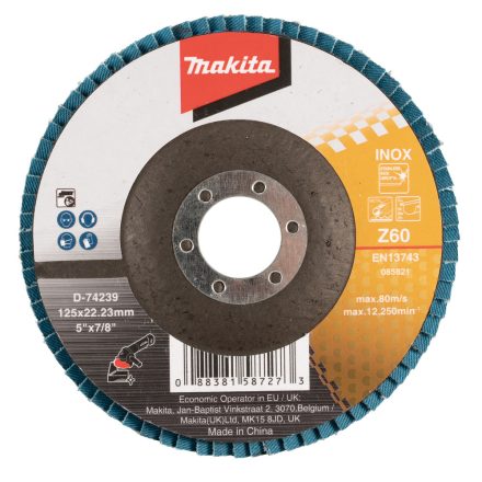 Makita D-74239 Lamellás csiszoló INOX 125mm K60 STANDARD
